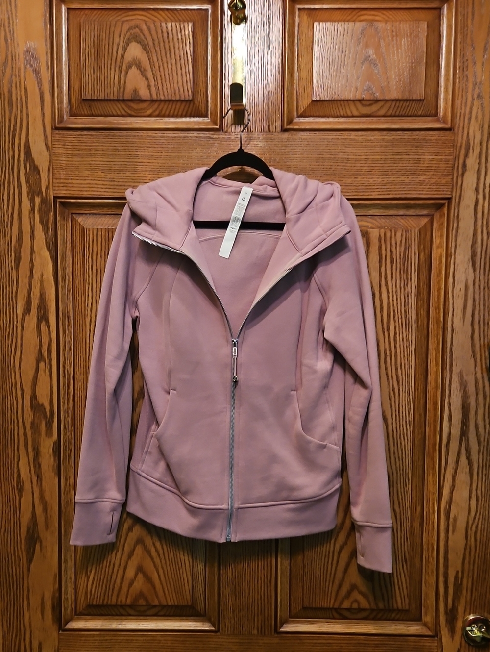 lululemon athletica Mauve Pink Zip-Up Hooded Jacket